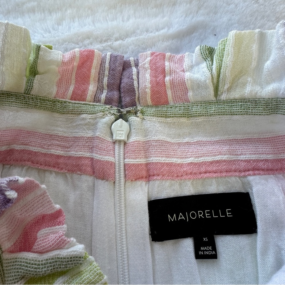 Majorelle Pastel Rainbow Paper Bag Waist Pants - Picture 5 of 7